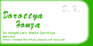 dorottya homza business card